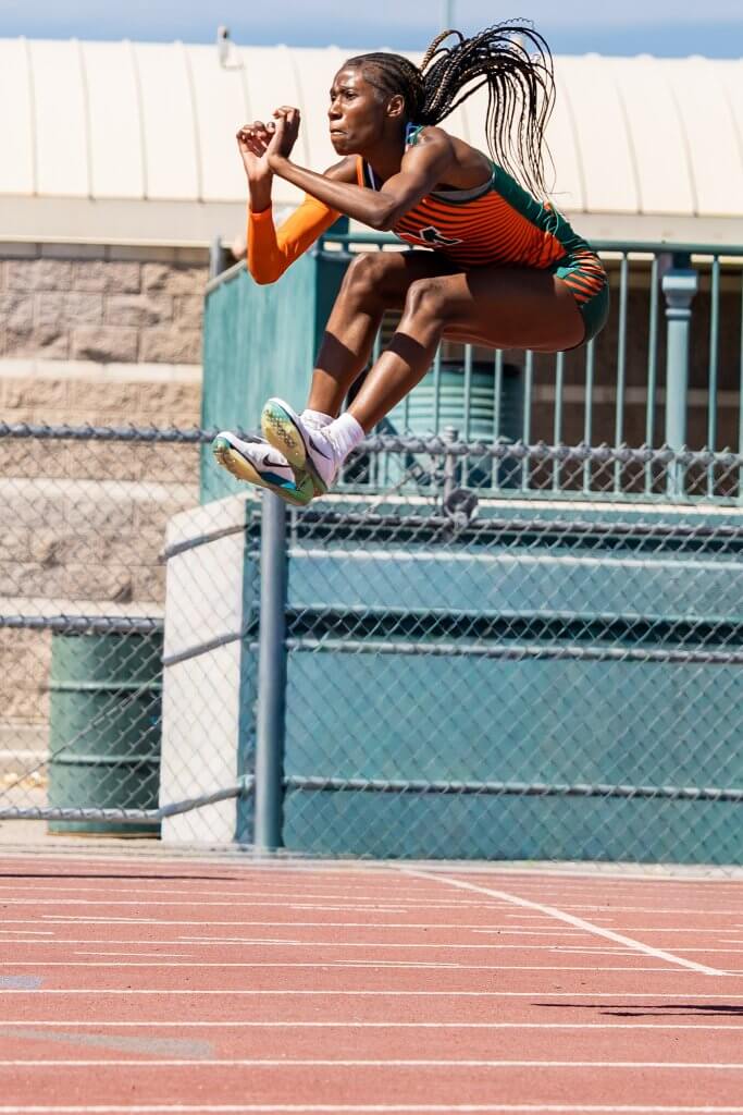 Mojave High School junior Ciana Beals won the 800- and 400-meter races at the 4A State Track and Field Championships, May 8-9.