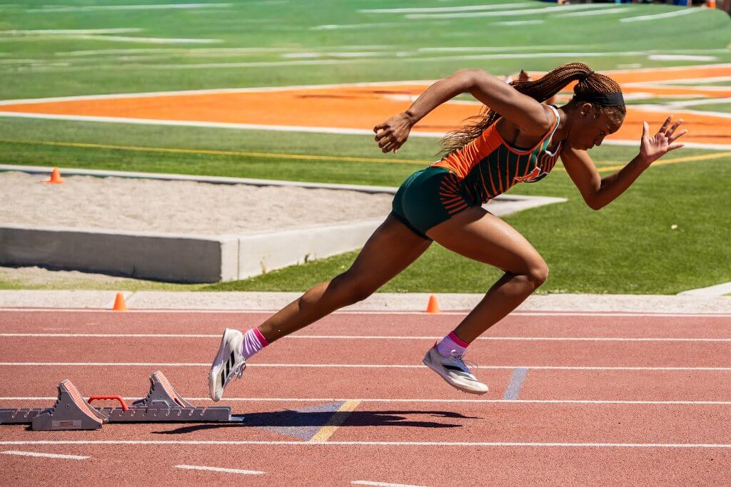 Mojave High School senior Derriah Wren won the 100-meter hurdles at the 4A State Track and Field Championships, May 8-9.
