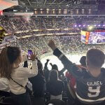 Kelley Ward's fifth-grade students at Addeliar Guy III Elementary School showed their support for the Vegas Golden Knights into overtime Thursday night.